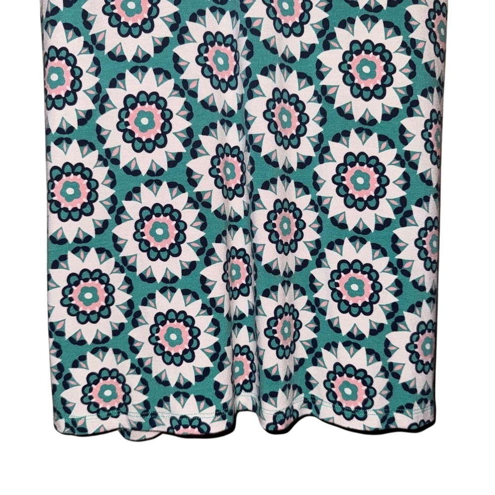 BODEN Shift Jersey V Neck Geometric Mandala Mini Dress WL861 Size 6P Petite - Picture 10 of 14